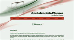 Desktop Screenshot of geruestverleih-pfannes.de