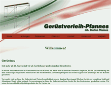 Tablet Screenshot of geruestverleih-pfannes.de